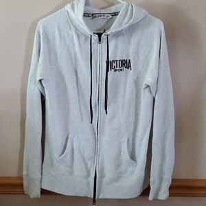 Victoria Sport Hooded Zip Front Sweatshirt
